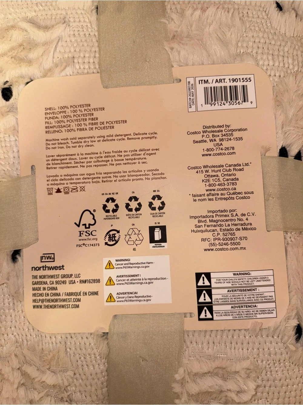 Viral Costco Halloween Embroidered Faux Fur Throw Blanket